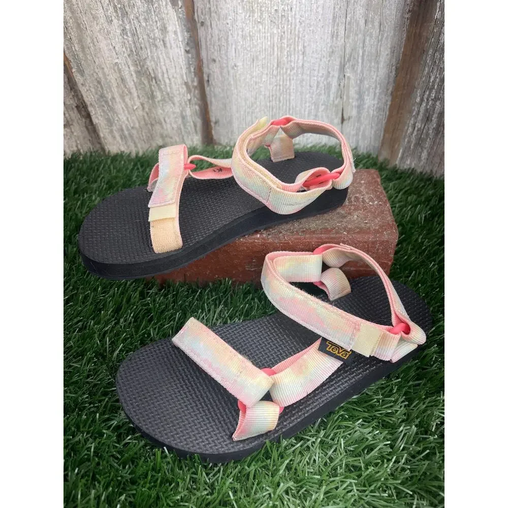 Teva Kids Original Universal Sandals Pastel Tie-dye Straps Kids US 1